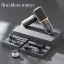 Aspiradora manual recargable, color negro / dorado