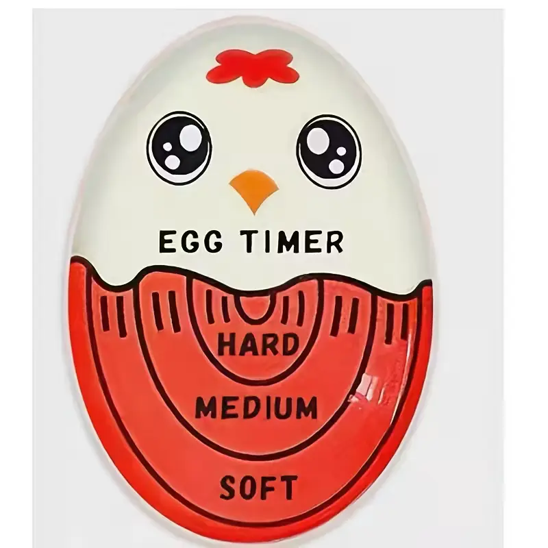 Temporizador para huevos duros color rojo